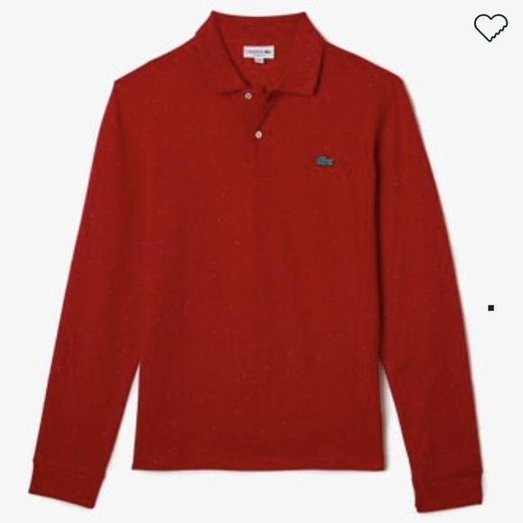 Lacoste Men's Classic Fit Speckled Print Long Sleeve Polo9-4XL